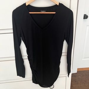 Motherhood Maternity V-neck Side Ruched Tee